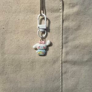White Cute Keychain