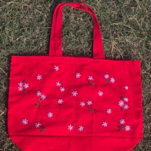 Embroidered Tote Bag